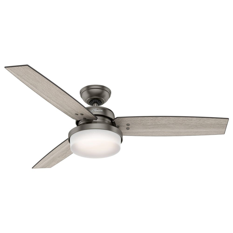 Hunter Sentinel 52 in. Brushed Slate LED Indoor Ceiling Fan