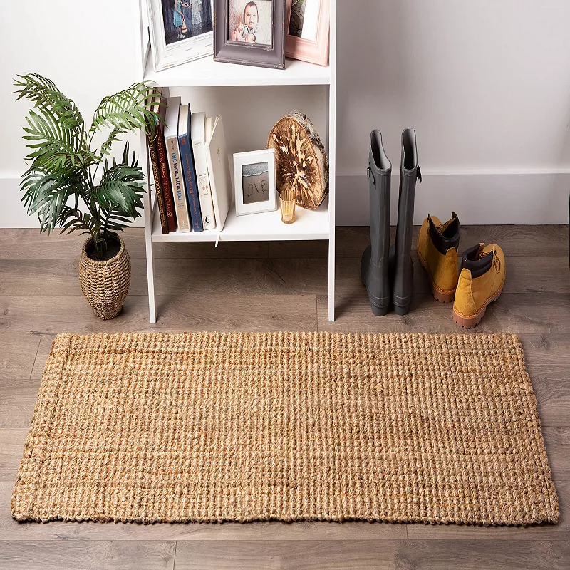 60 x 22 Gold Jute Floor Runner Rug