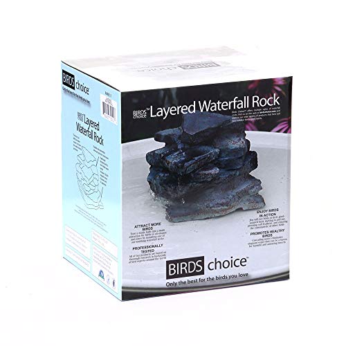 Birds Choice AAW311 Bird Bath Layered Waterfall Rock