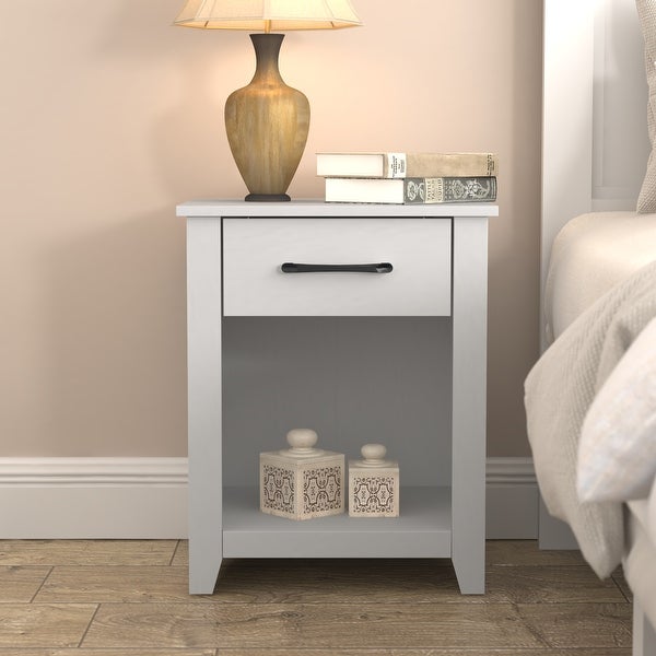 Gretta 1-Drawer Nightstand (23 in. H x 18.7 in. W x 15.7 in. D) (Set of 2) - - 37362397