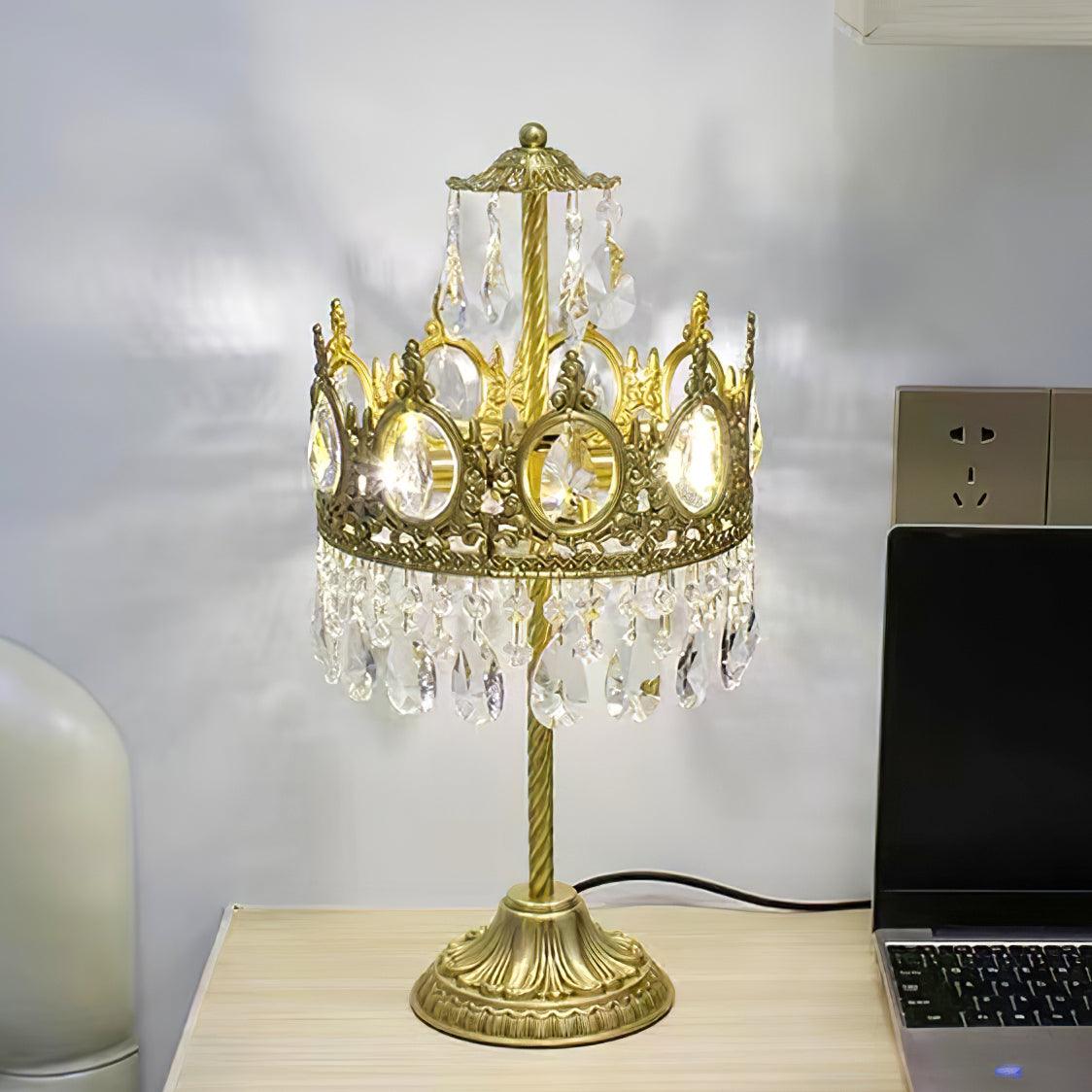 Vintage Crystal Table Light