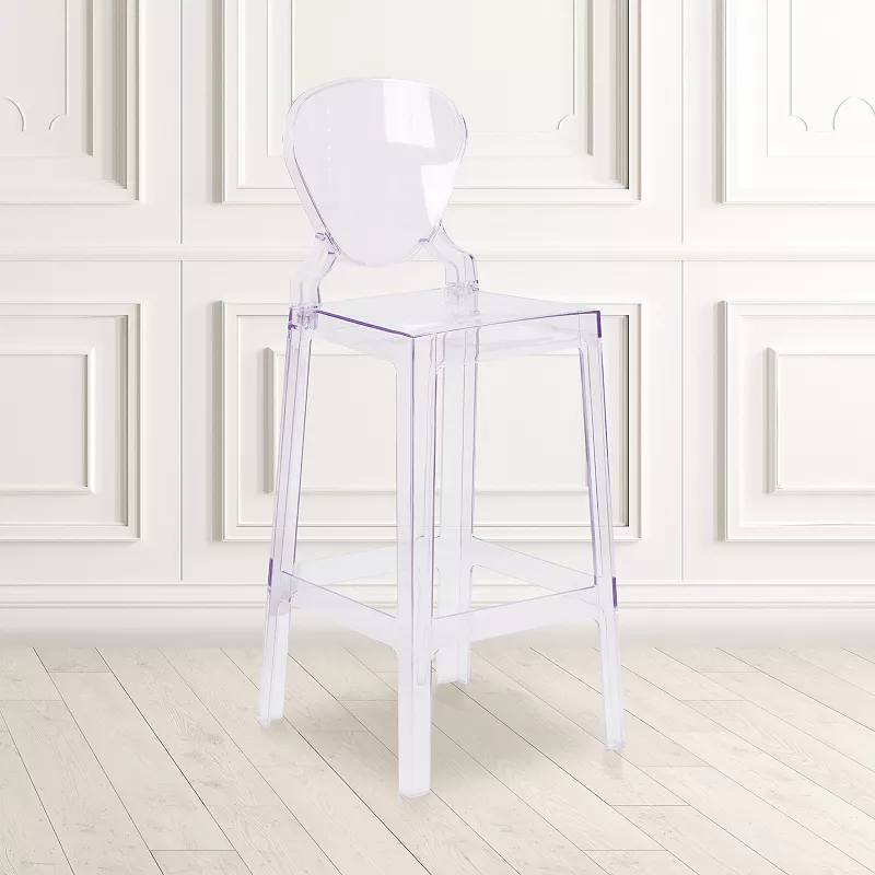 Flash Furniture Ghost Tear Back Bar Stool