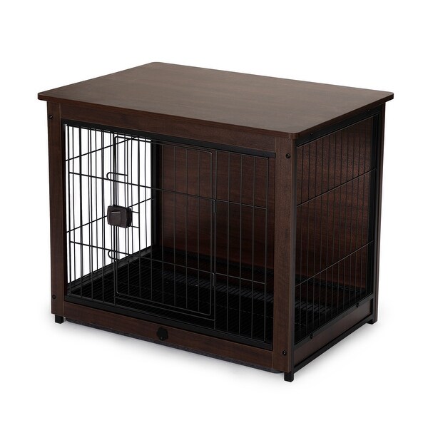 Side Table with Dog Cage Design， Small/ Medium/ Large Sizes to Choose