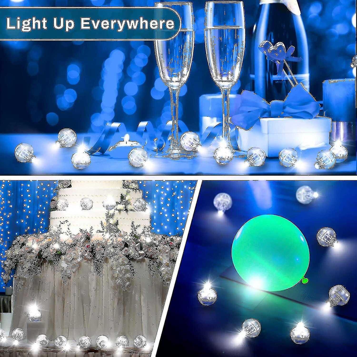 100 Pcs Led Balloon Light White Mini Round Led Balls Lights Small Waterproof Led Ball Lamp For Ballo