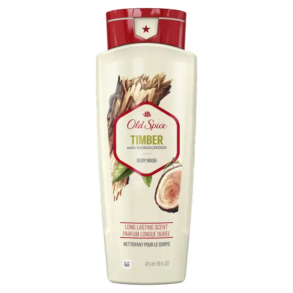 Old Spice Men's Body Wash Timber with Sandalwood 16 oz