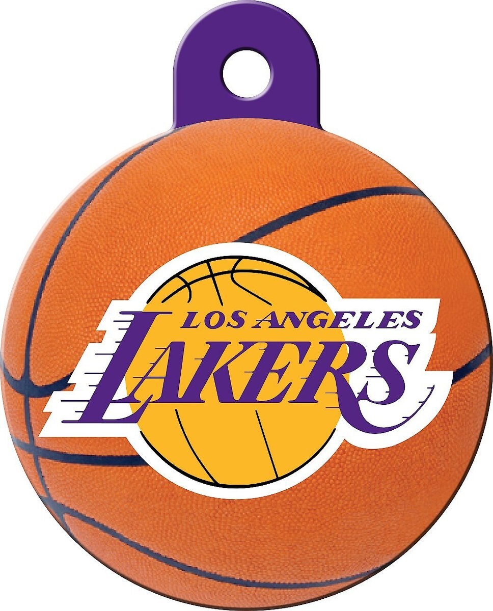 Quick-Tag NBA Circle Personalized Dog and Cat ID Tag， Large