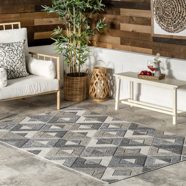 Nuloom Gale Geometric Indoor outdoor Patio Area Rug