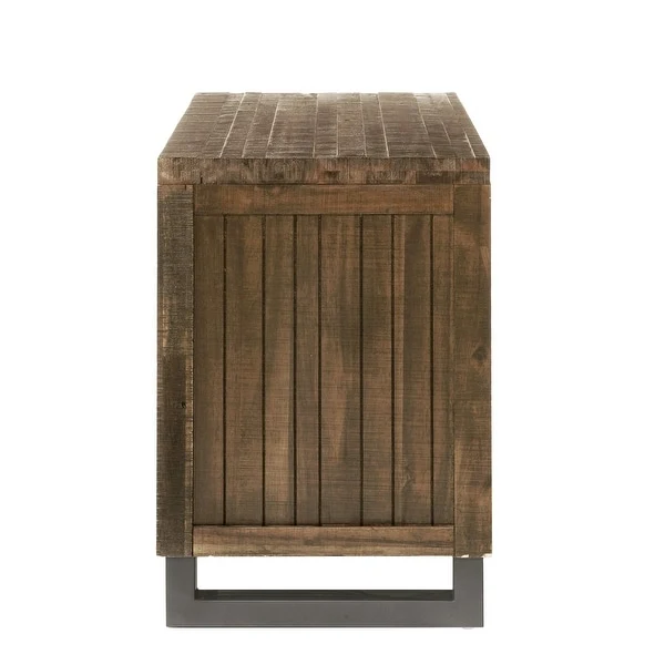 Andria Nightstand with 3 Spacious Storage DrawersSide Metal GlideTransitional Style