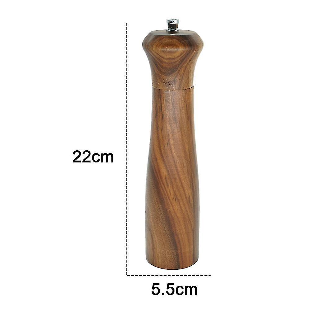 Wooden Salt And Pepper Grinder Set， Acacia Wood Salt And Pepper Grinders Refillable ，pepper Mill