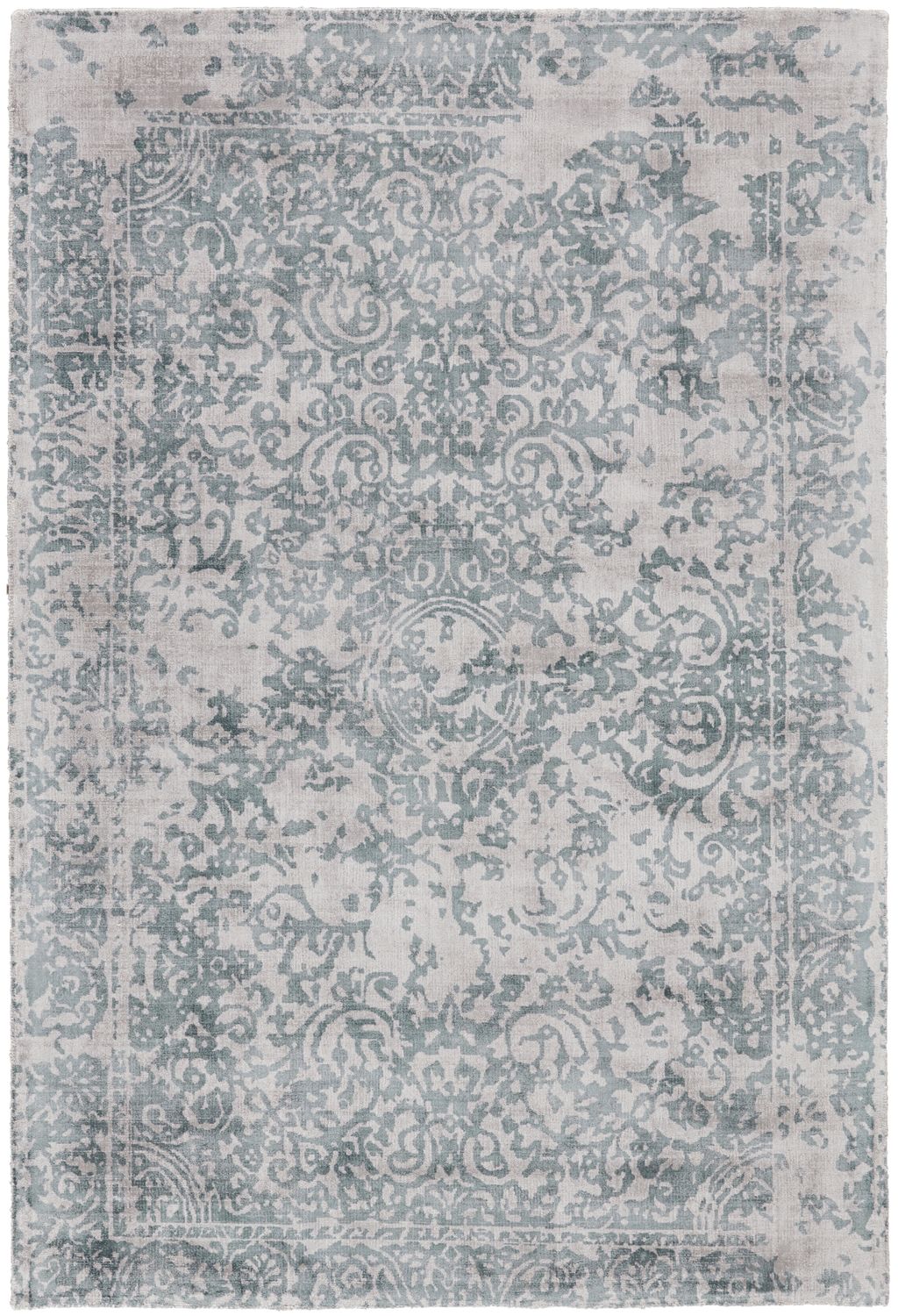 Jasmel Hand Woven Blue and Gray Rug by BD Fine