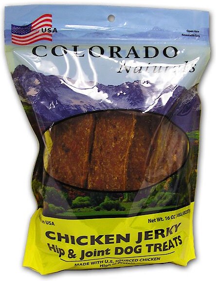 Colorado Naturals Chicken Jerky Hip and Joint Dog Treats， 16-oz bag