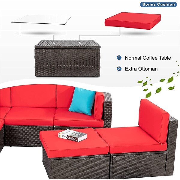 Futzca 6 Piece Small Patio Furniture Sets