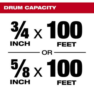 MW MX FUEL Lithium-Ion Cordless Sewer Drum Machine With (2) Lithium-Ion REDLITHIUM CP203 Batteries MXF500-1CP-MXFCP203