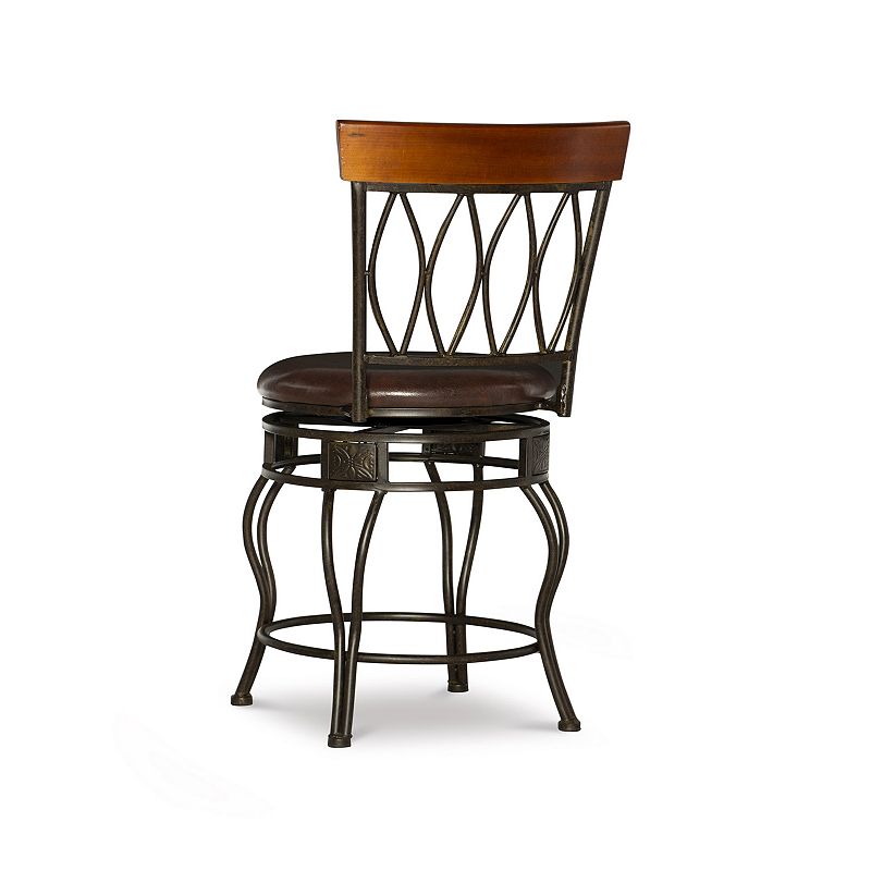 Linon Oval-Back Counter Stool