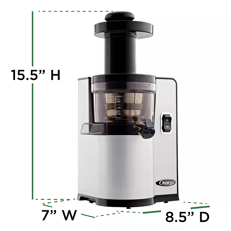 Omega VSJ843 Vertical Round Low-Speed Juicer