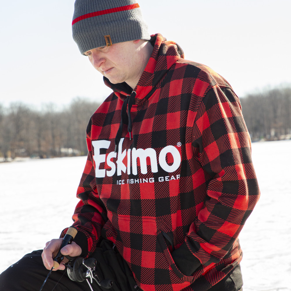 Eskimo Buffalo Plaid Cotton Hoodie Small