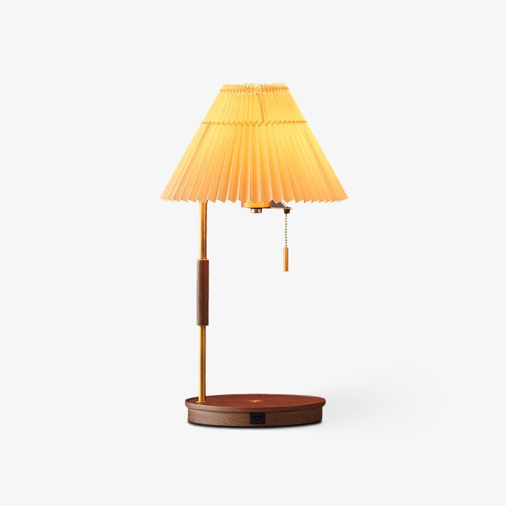 Wooden Retro Table Lamp