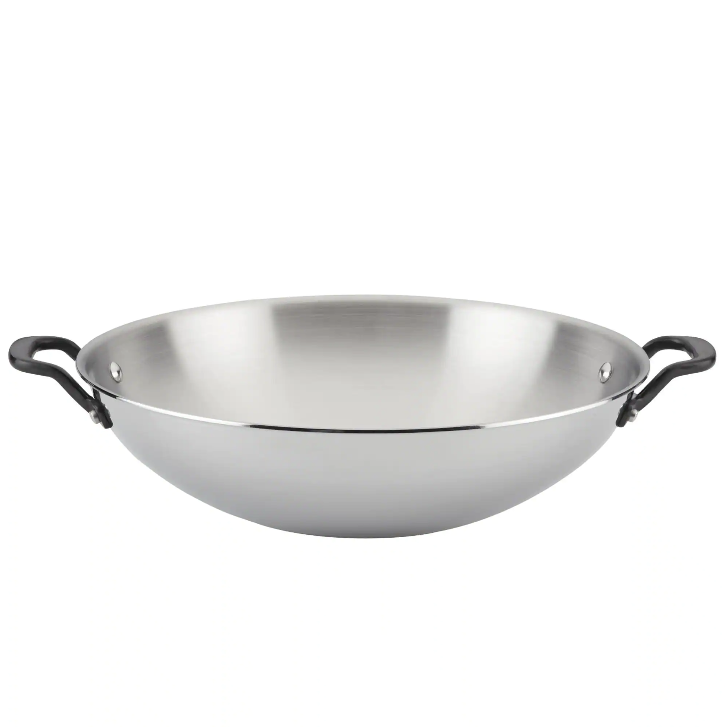 KitchenAid 5-Ply Clad 15 in. Polished Stainless Steel Wok