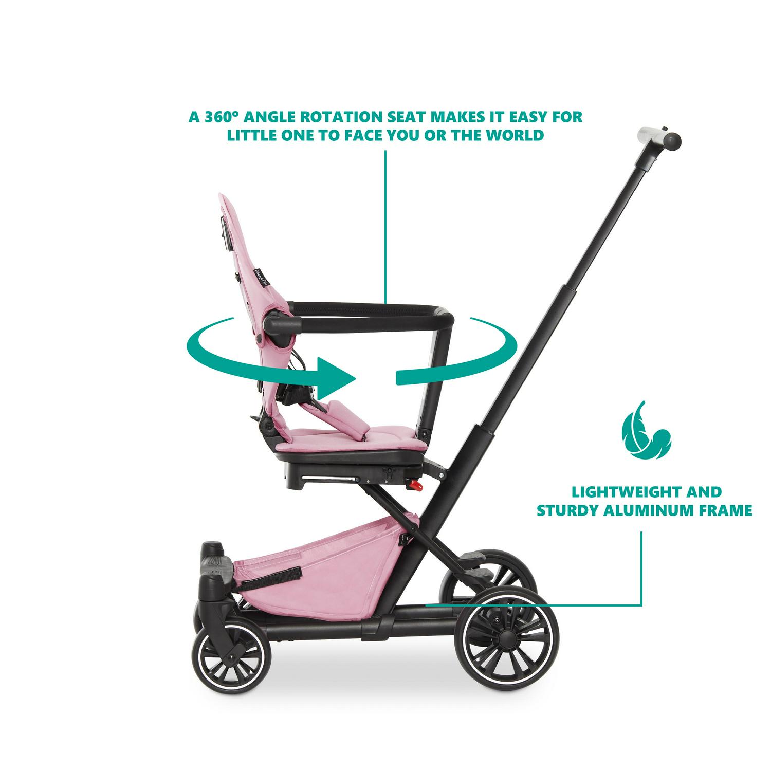 Dream On Me Drift Rider Stroller With Canopy In Pink  Crowdfused