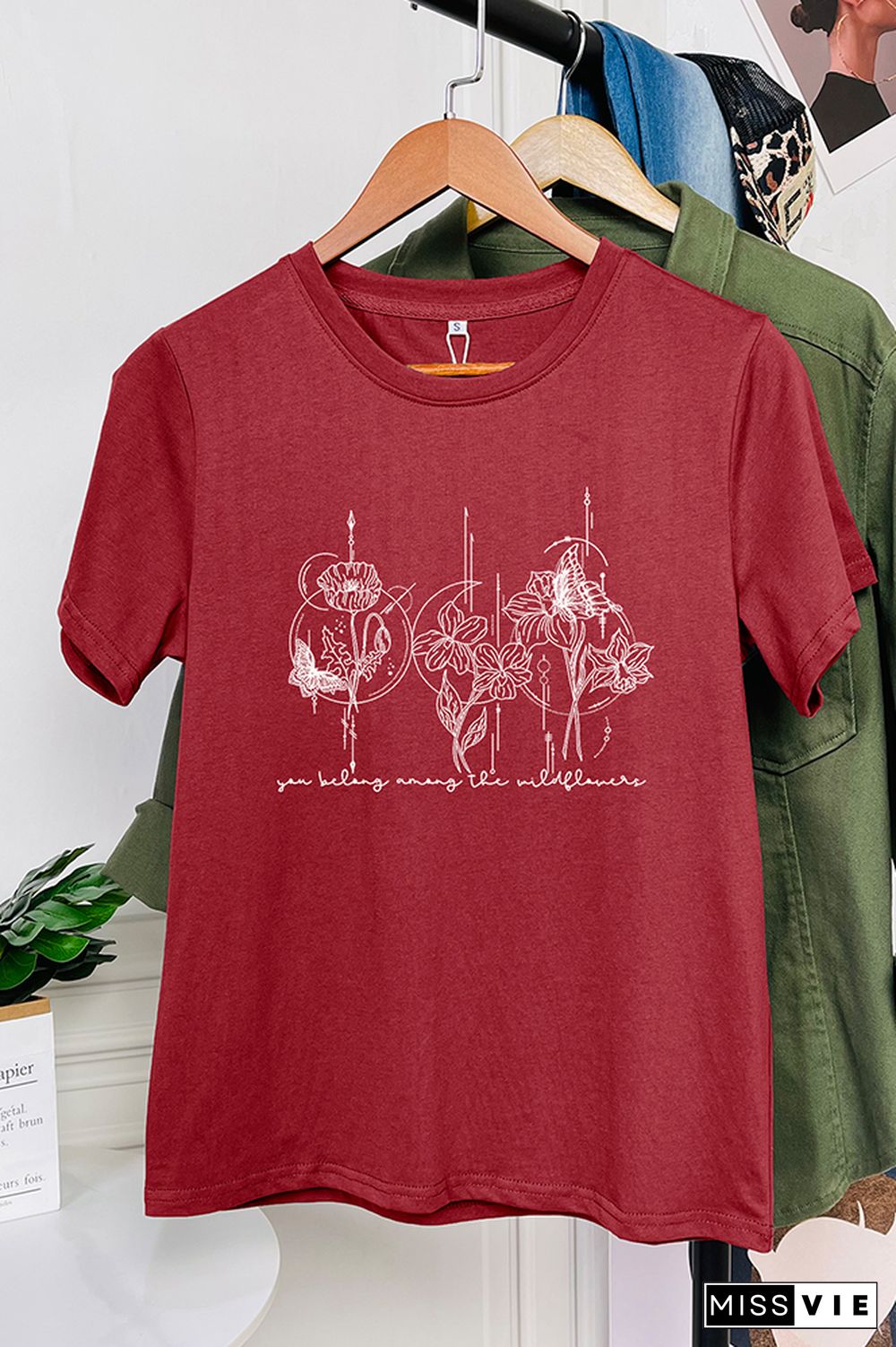 You Belong Among the Wildflower Graphic T-Shirt Wholesale