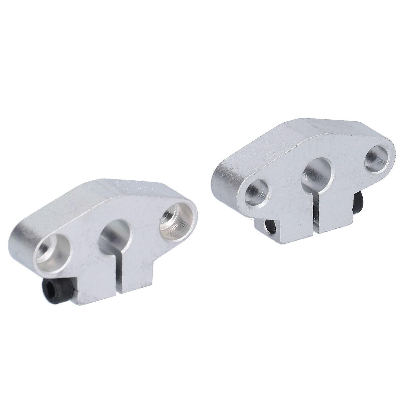 2pcs Linear Rail Shaft Support Flange Mount Horizontal Bracket Chromeplated For Cnc Shf8