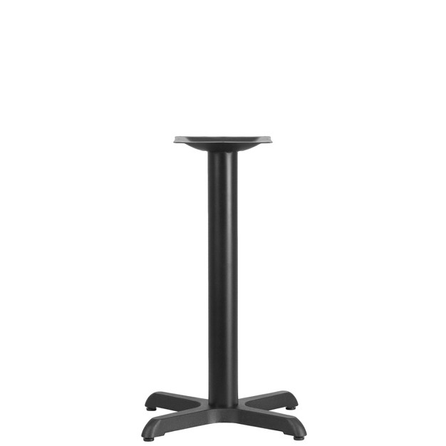 Flash Furniture 22 x27 x27 X 22 x27 x27 Restaurant Table X base With 3 x27 x27 Dia Table Height Column