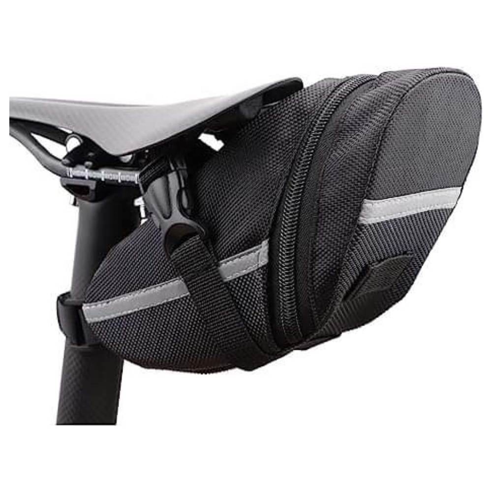 Cycling Reflective Strip Seat 2 Piece Bike Saddle Bag  Bicycle Tool Bag  Under Seat Pouch