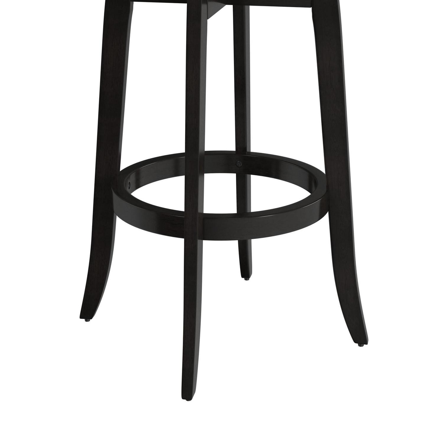 Hillsdale Furniture Savana 295  Wood Upholstered Bar Height Swivel Stool Black  Crowdfused