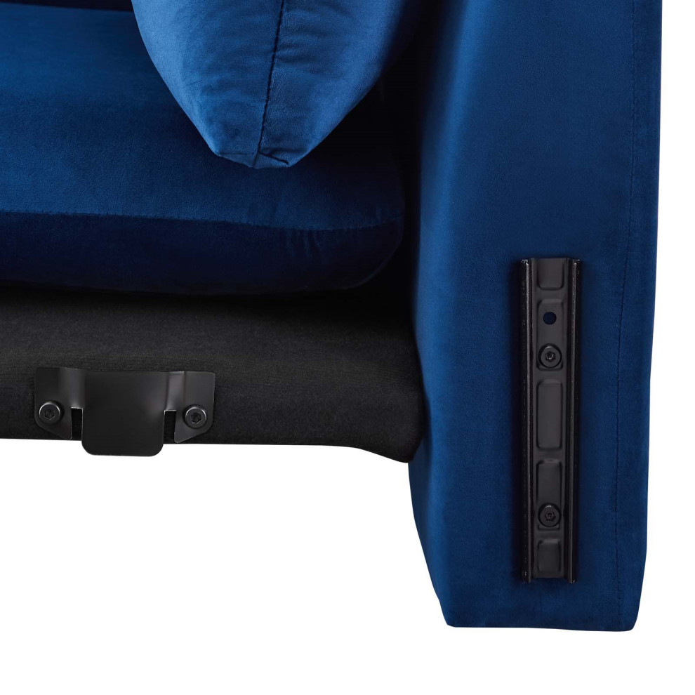 Indicate Performance Velvet Sofa   Contemporary   Sofas   by House Bound  Houzz