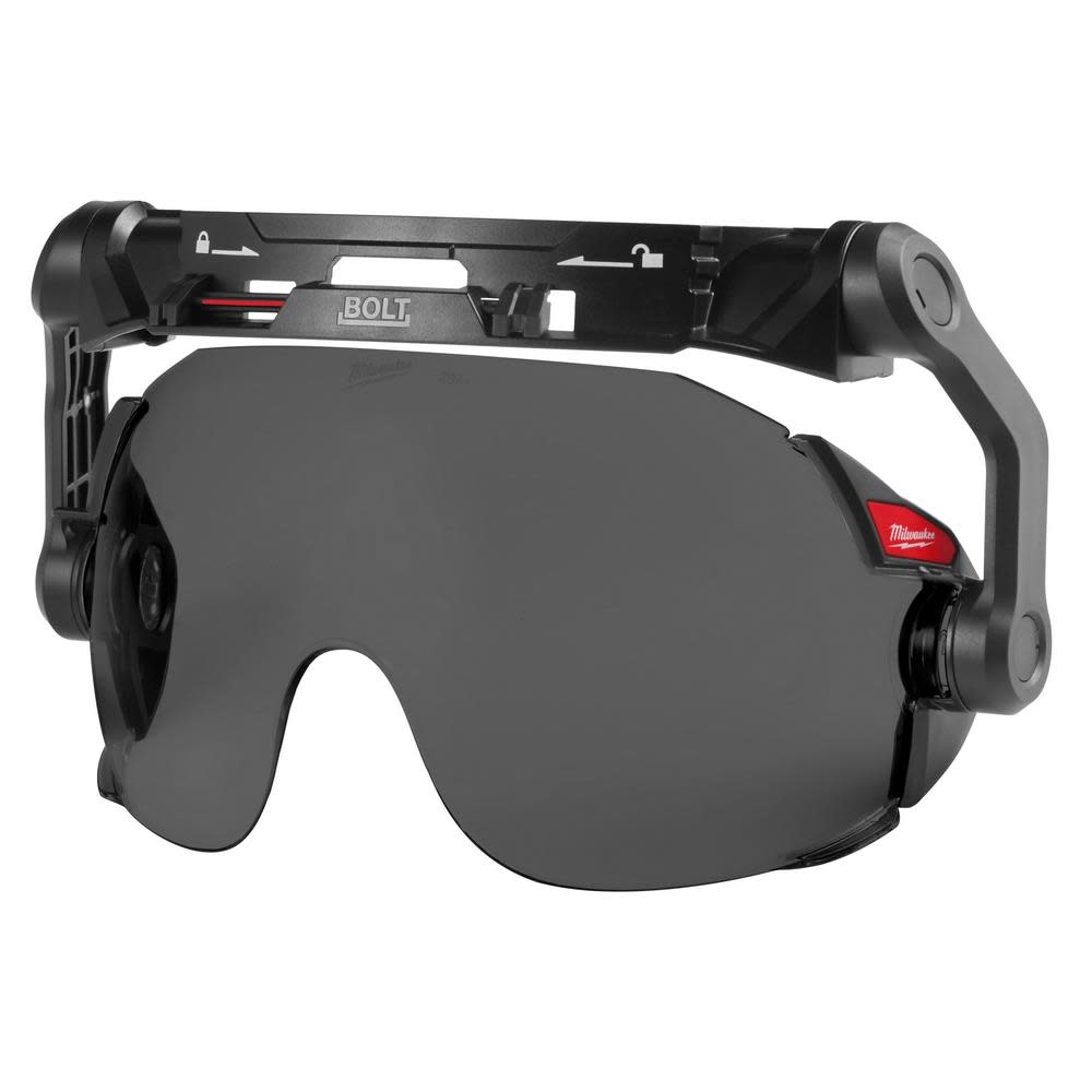 Milwaukee BOLT Eye Visor Tinted Dual Coat Lens Compatible with Milwaukee Safety Helmets