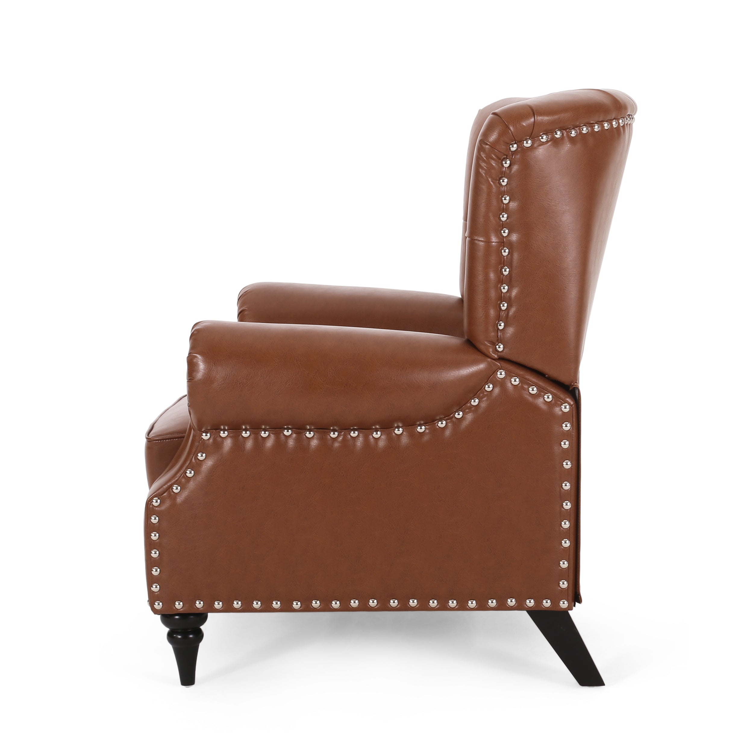 Chatau Contemporary Tufted Recliner with Nailhead Trim