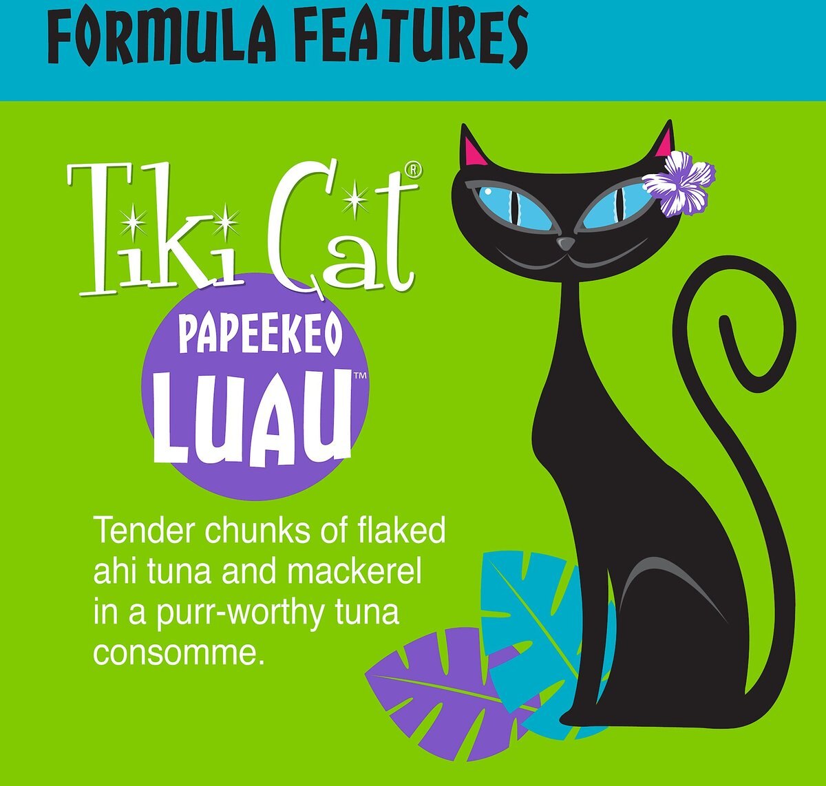 Tiki Cat Papeekeo Luau Ahi Tuna and Mackerel in Tuna Consomme Grain-Free Canned Cat Food