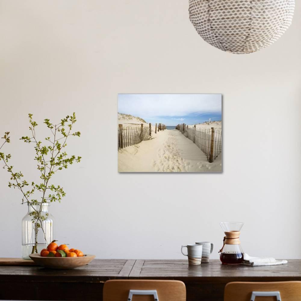 Quiet Beach， Scenic Stretched Canvas Wall Art by Stephen Mallon Sold by ArtCom