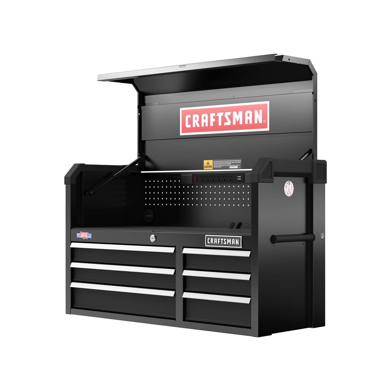 Craftsman S2000 41 in. 6 drawer Steel Tool Chest 28 in. H X 18.75 in. D