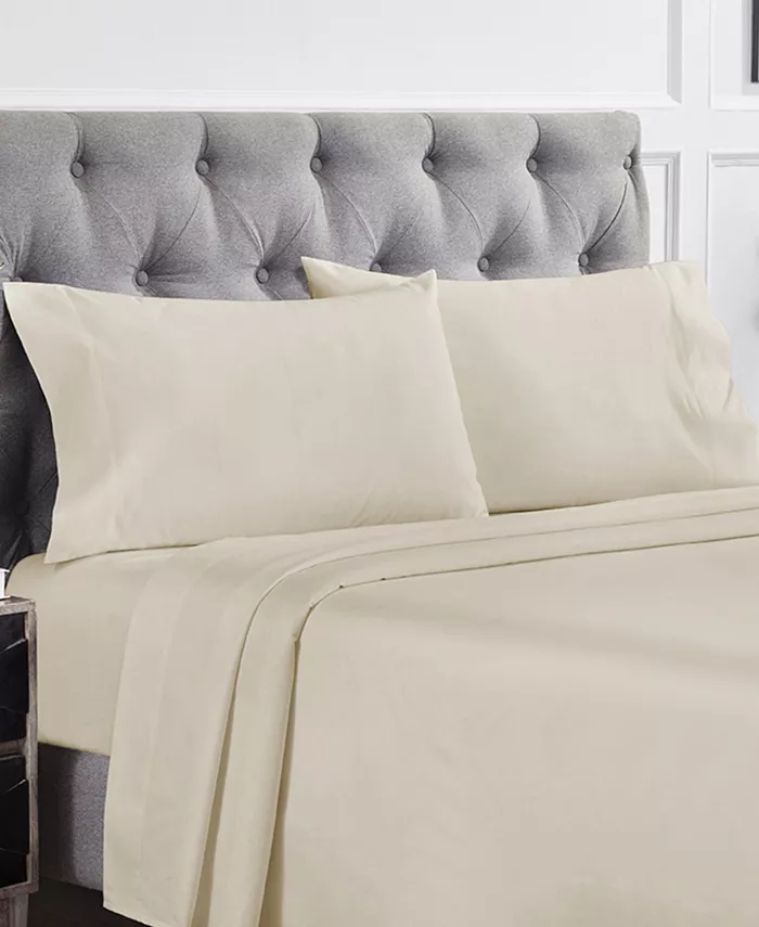 California Design Den Luxury 1000 Thread Count Bed Sheets Set - 100% Cotton Sateen - Soft， Thick and Deep Pocket