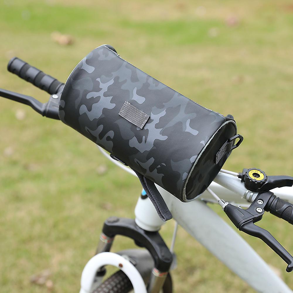 Waterproof Bike Handlebar Bag Bicycle Front Bag Camouflage Touchscreen Phone Holder Bag Pack Shoulder Bag Mtb Cycling Storage Bag Pannier