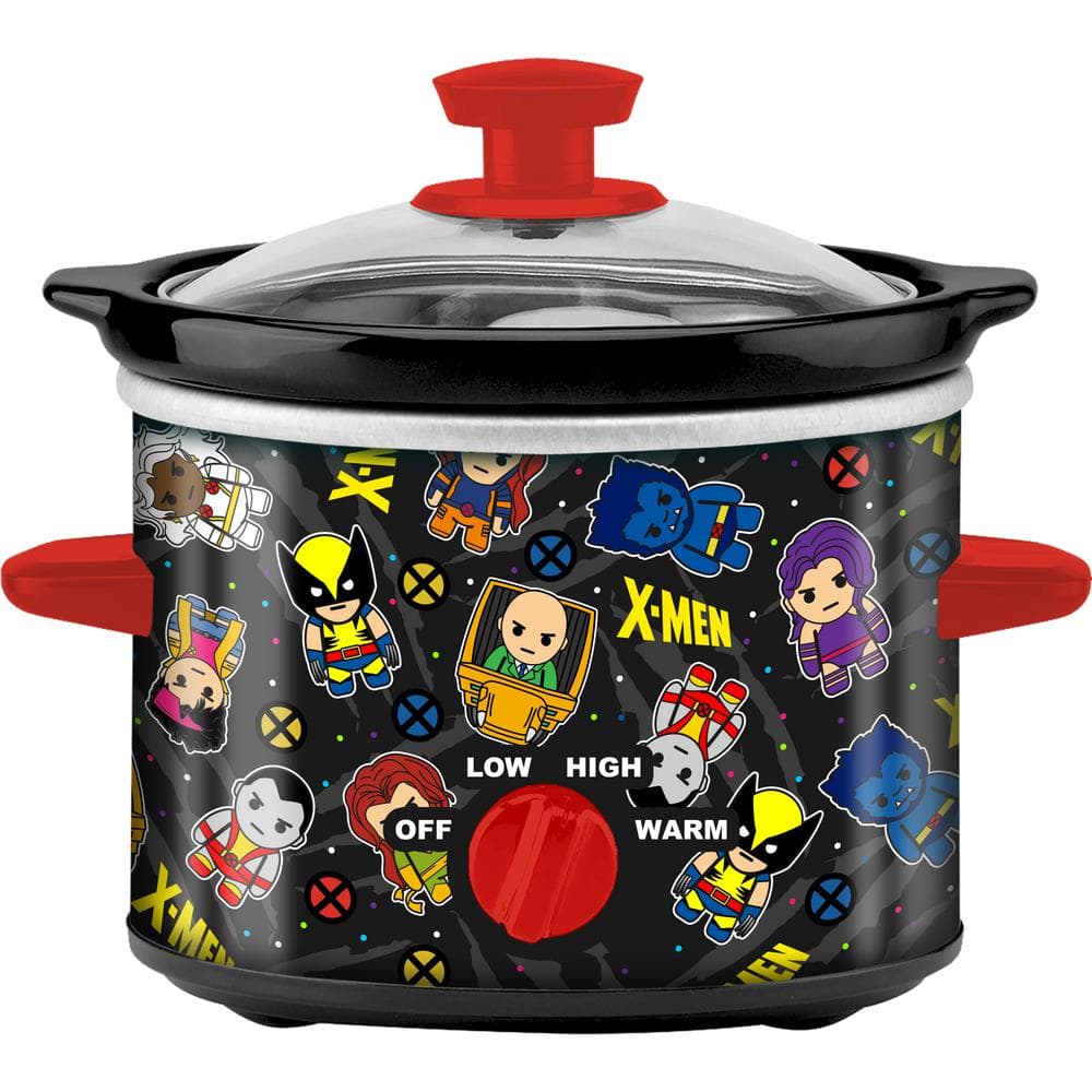 Uncanny Brands 2 qt. Marvel's X-Men Black Slow Cooker SC2-MVX-XMN