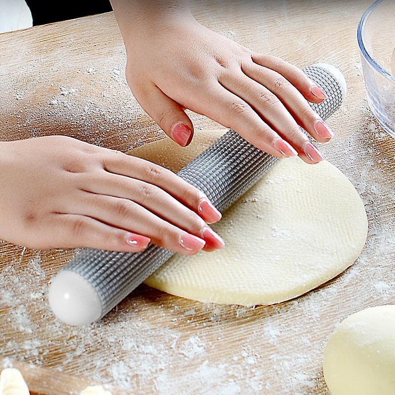 Portable Rolling Pin Non-stick Plastic Fondant Roller Pastry Dough Roller Embossing Baking Tools Kitchen Accessories