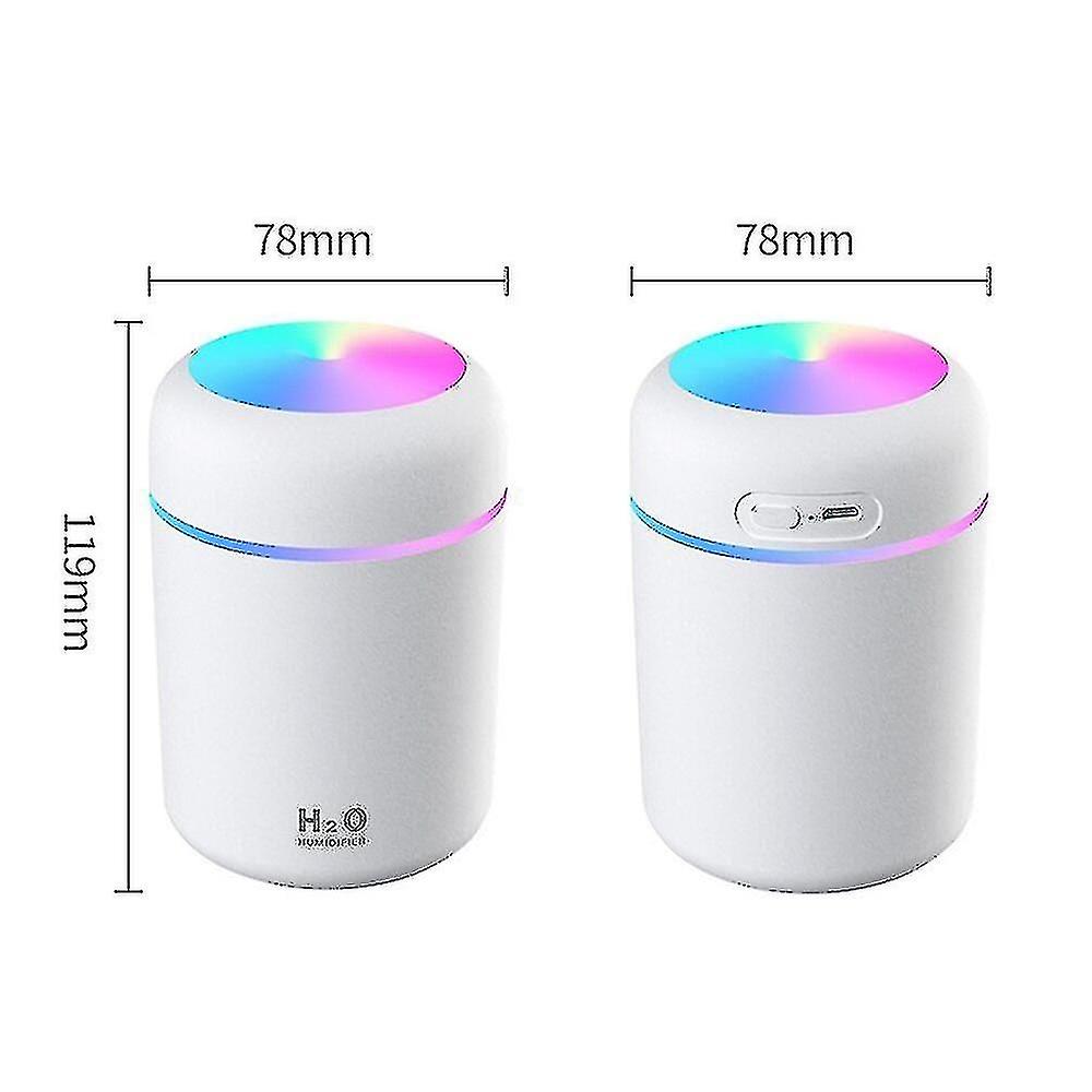 Portable Humidifier 300ml Mini Air Purifier Usb Ultrasonic Dazzle Cup Aroma Diffuser