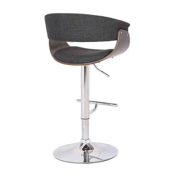 Mid-century Modern Height-adjustable Swiveling Bar Stool