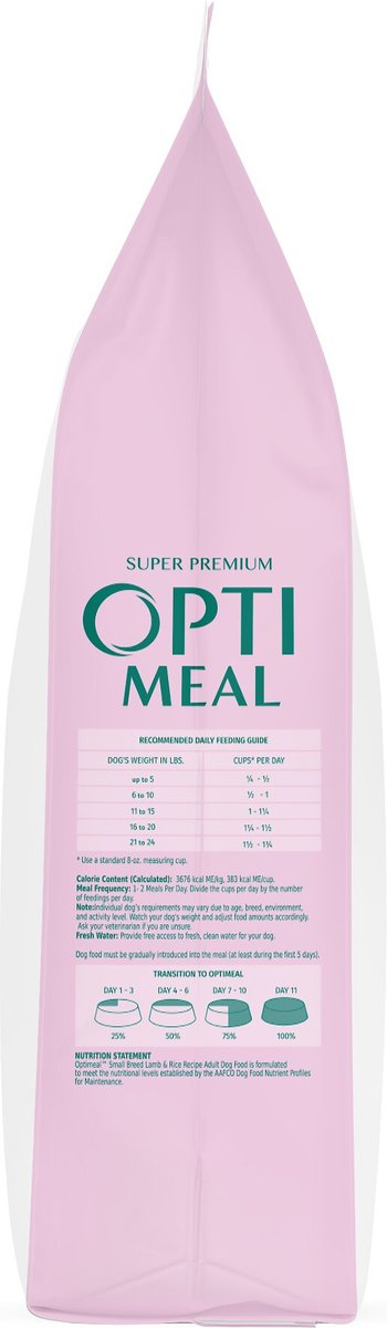 Optimeal Nutrient Balance Lamb and Rice Recipe Small Breed Dry Dog Food