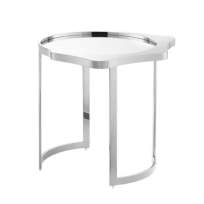 Polly End Table Mirrored Top