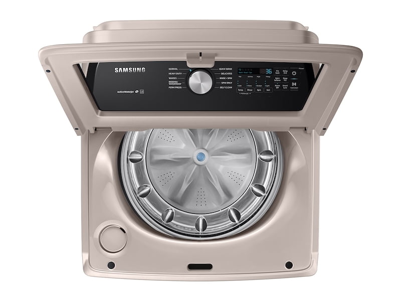 Samsung WA50T5300AC 5.0 Cu. Ft. Top Load Washer With Active Waterjet In Champagne