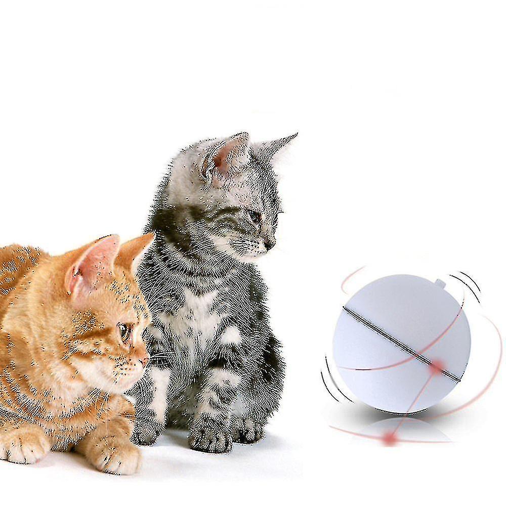 Interactive Cat Toy 360 Degree Self Rotating Ball Automatic Light Toy