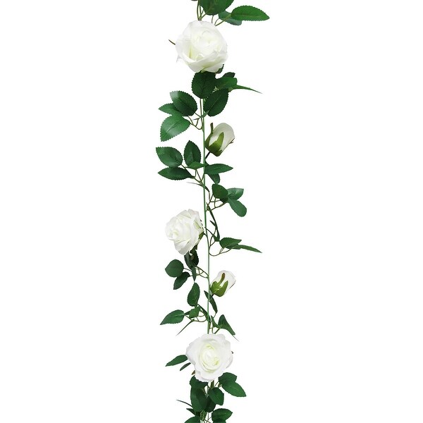 6ft Artificial Rose Flower Garland Hanging Vine