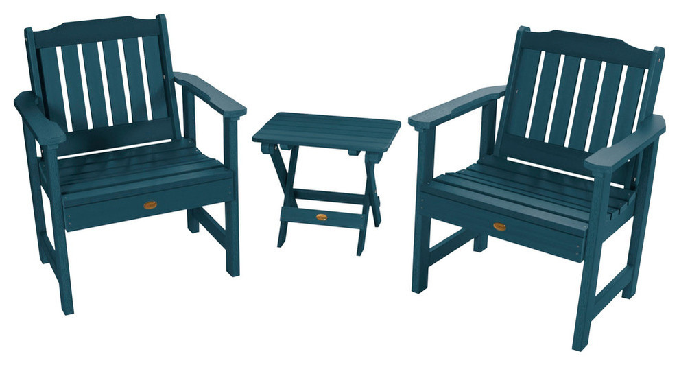 Lehigh 3 Piece Garden Set   Contemporary   Outdoor Lounge Sets   by highwood  Houzz