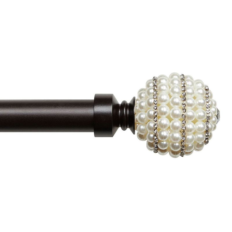 Exclusive Home Curtains Diana Adjustable Curtain Rod and Finial Set