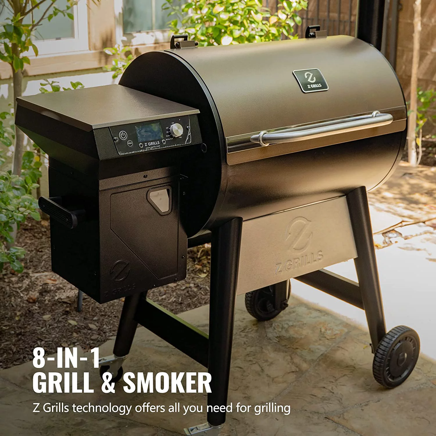 Z Grills ZPG-7002C 697 sq. in. Pellet Grill and Smoker Bronze