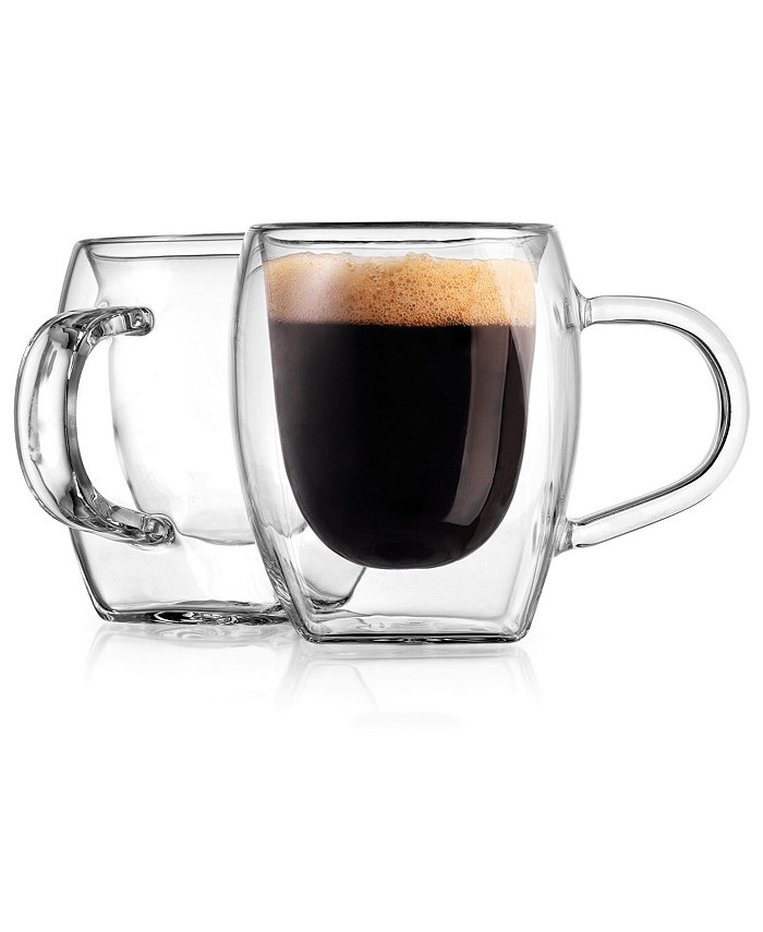 Godinger Contessa Espresso Double Wall Mugs Set of 2