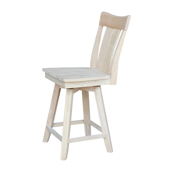 Ava Solid Wood Swivel Stool